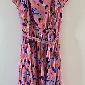 Jade Pink Floral Midi Dress